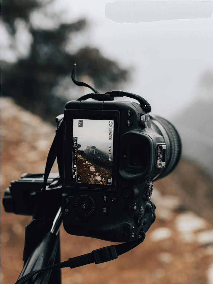 Stationary camera on a tripod
