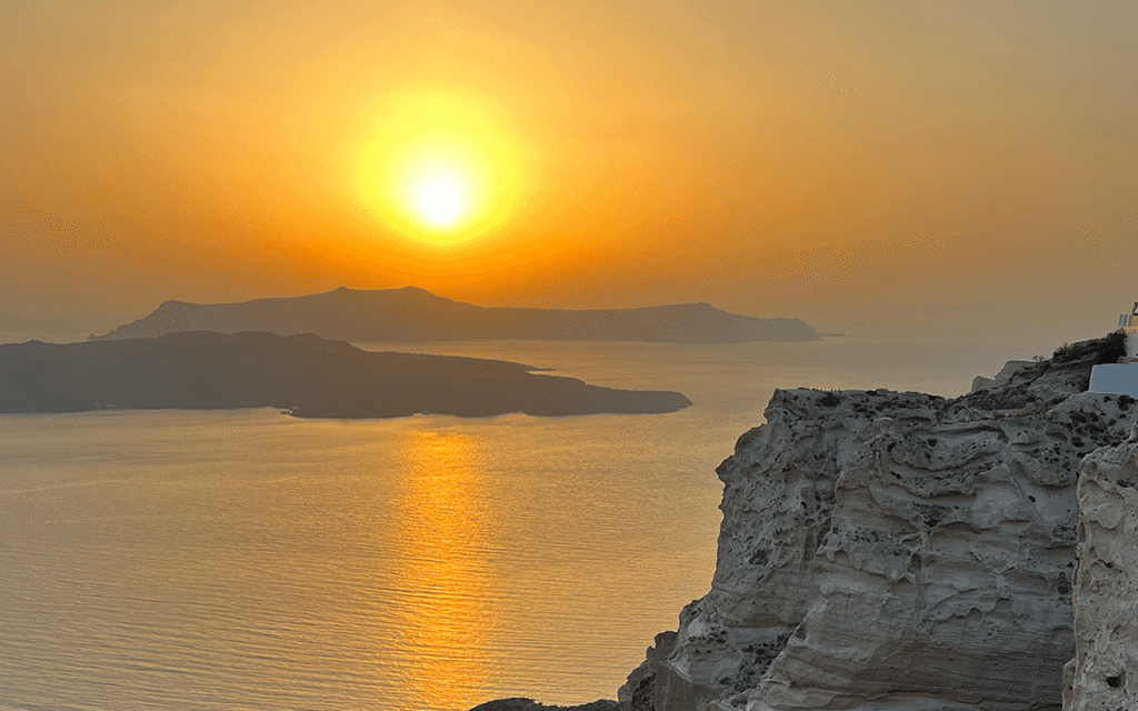 Santorini Sunset Caldera View