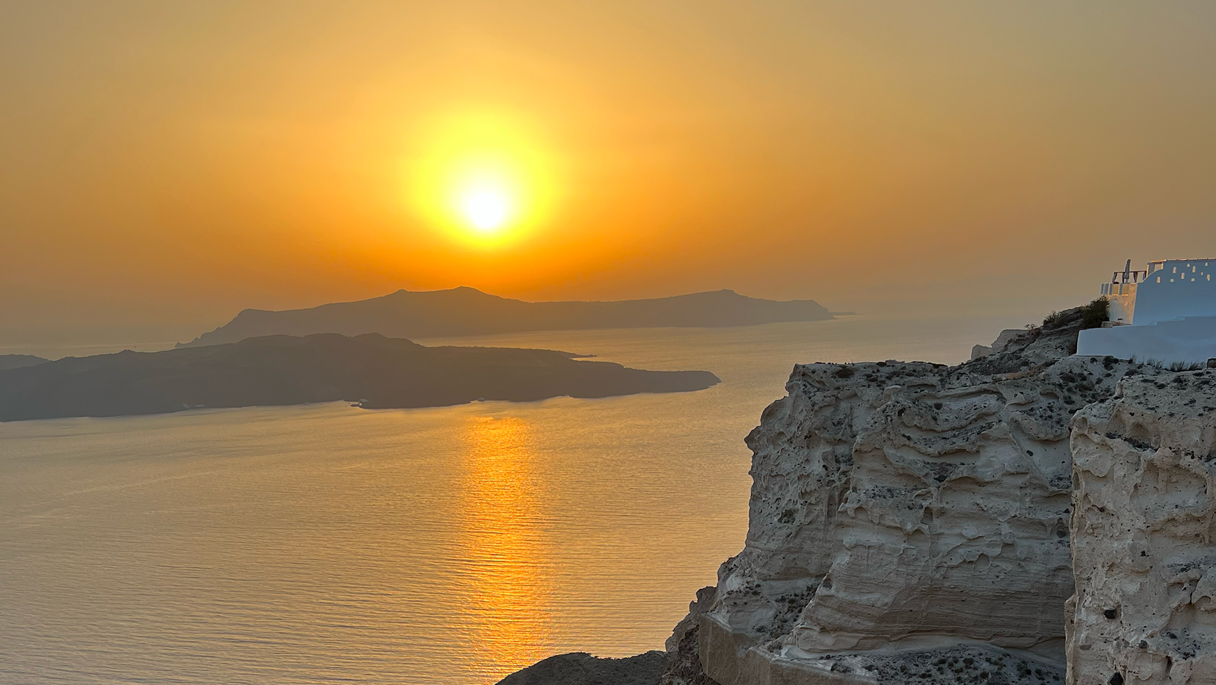 Santorini Sunset Caldera View